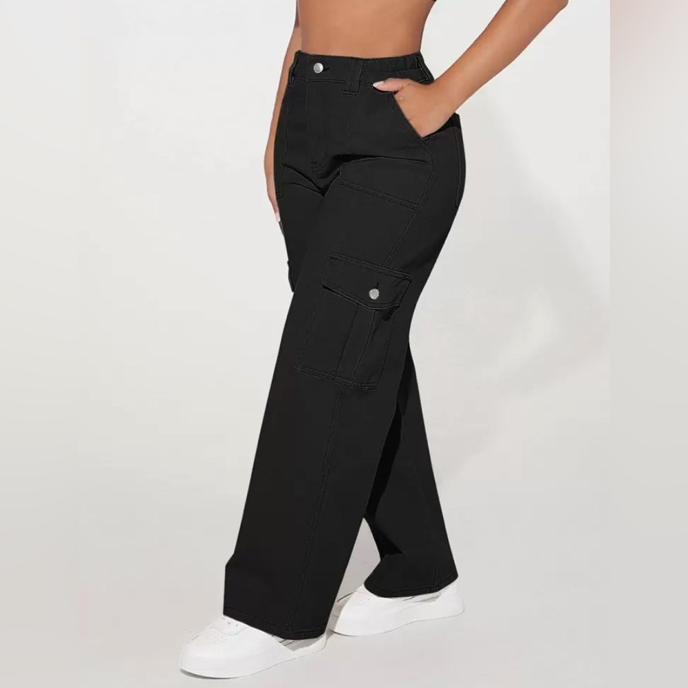 PETITE Black Cargo Pants